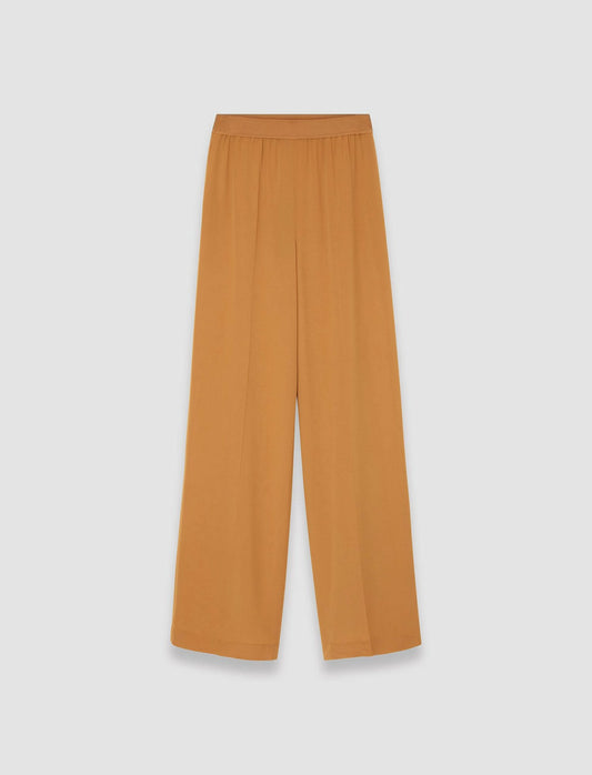 JOSEPH Fashion Women Hulin Crepe de Soie Silk Trousers Clay