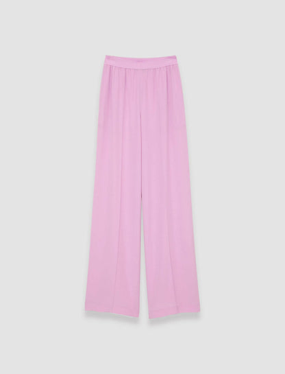 JOSEPH Fashion Women Hulin Crepe de Soie Silk Trousers Begonia Pink