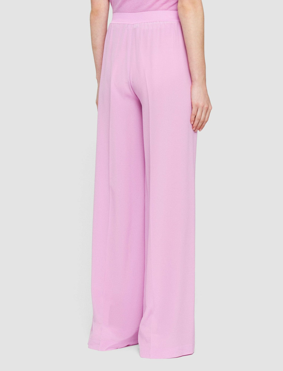 JOSEPH Fashion Women Hulin Crepe de Soie Silk Trousers Begonia Pink