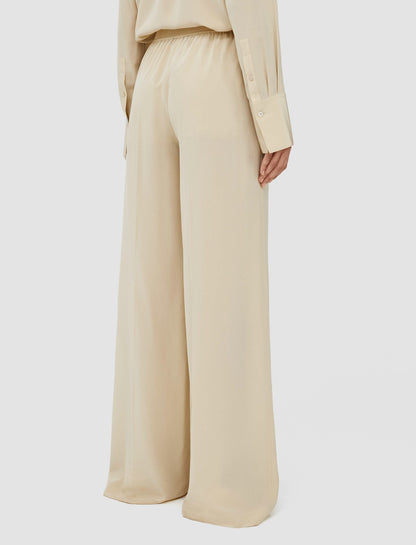 JOSEPH Fashion Women Hulin Crepe de Soie Silk Trousers Safari