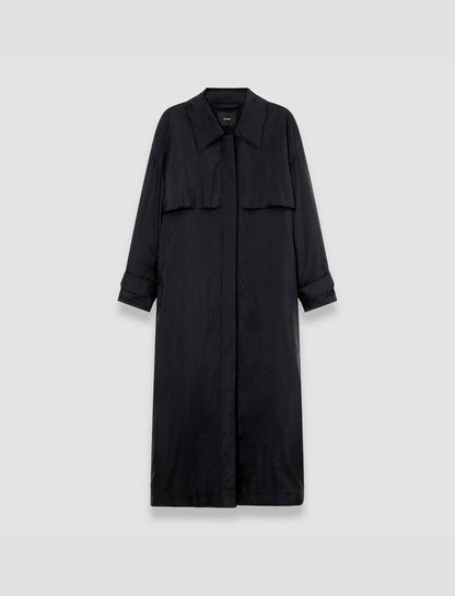 JOSEPH Fashion Women Silky Quilting Clovis Coat Black