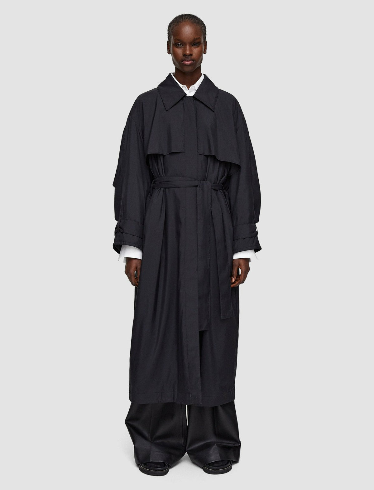 JOSEPH Fashion Women Silky Quilting Clovis Coat Black