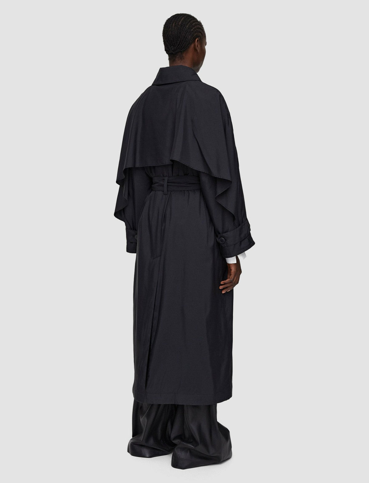 JOSEPH Fashion Women Silky Quilting Clovis Coat Black