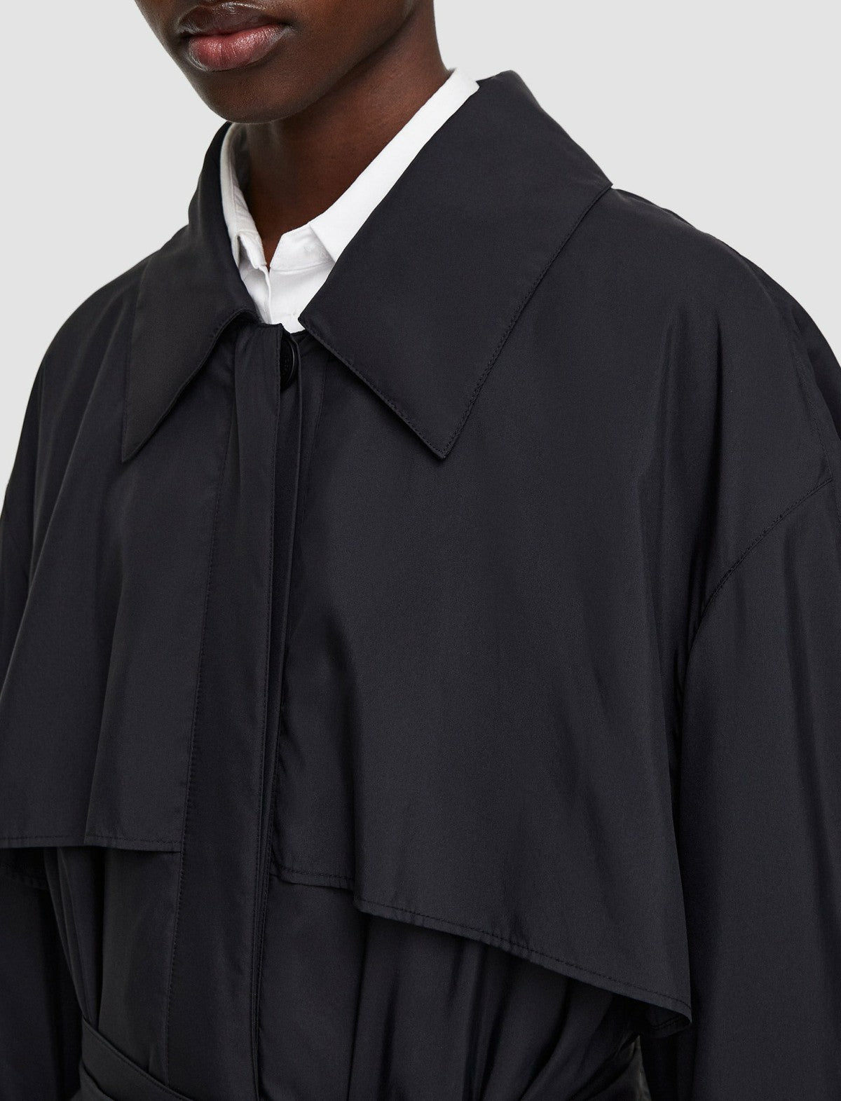 JOSEPH Fashion Women Silky Quilting Clovis Coat Black