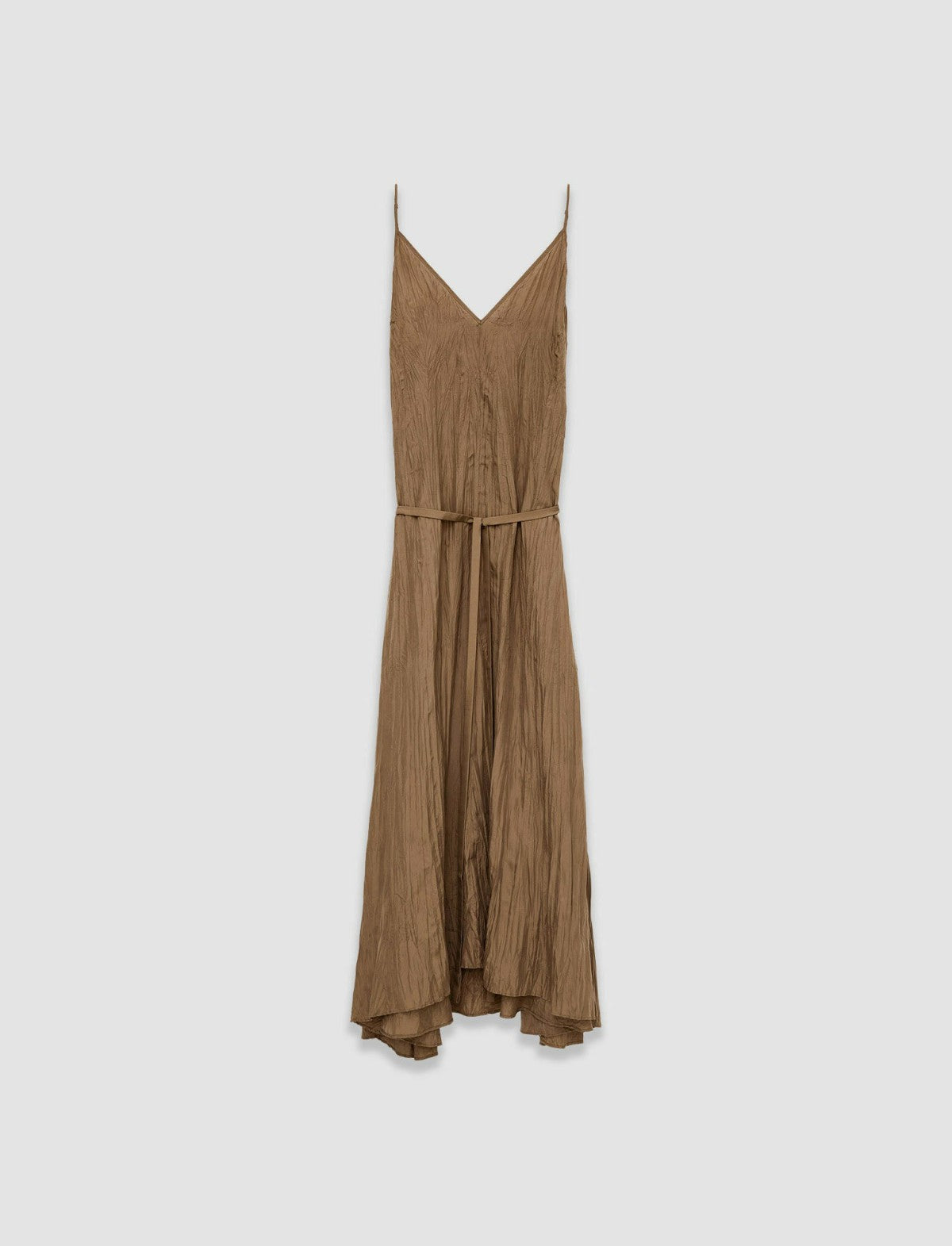 JOSEPH Fashion Women Habotai Silk Daniele Dress Frozen Mocha