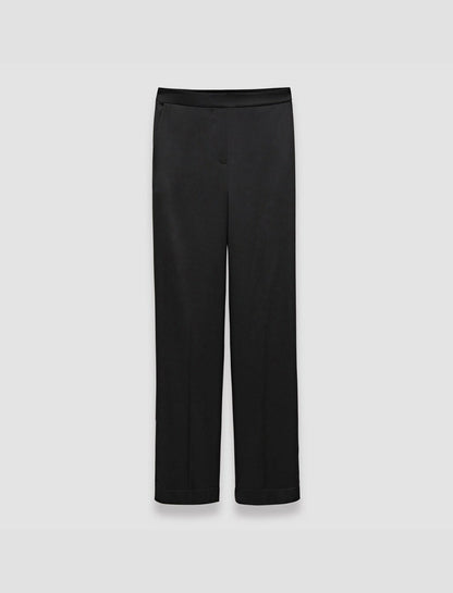 JOSEPH Fashion Women Tova Silk Satin Trousers Black