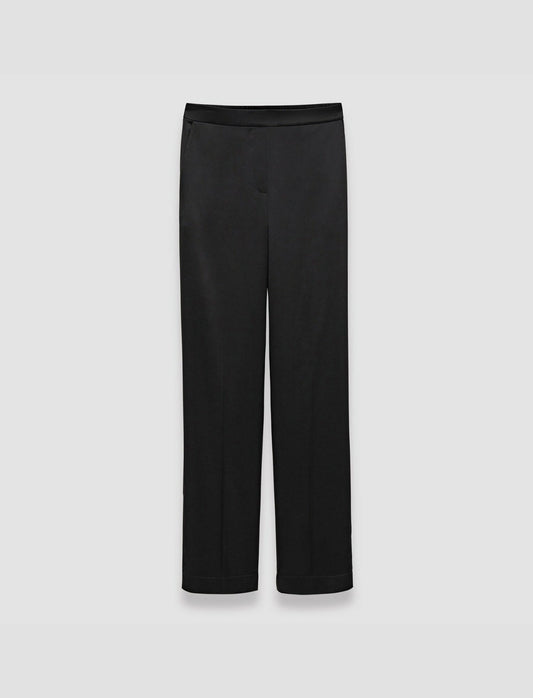 JOSEPH Fashion Women Tova Silk Satin Trousers Black