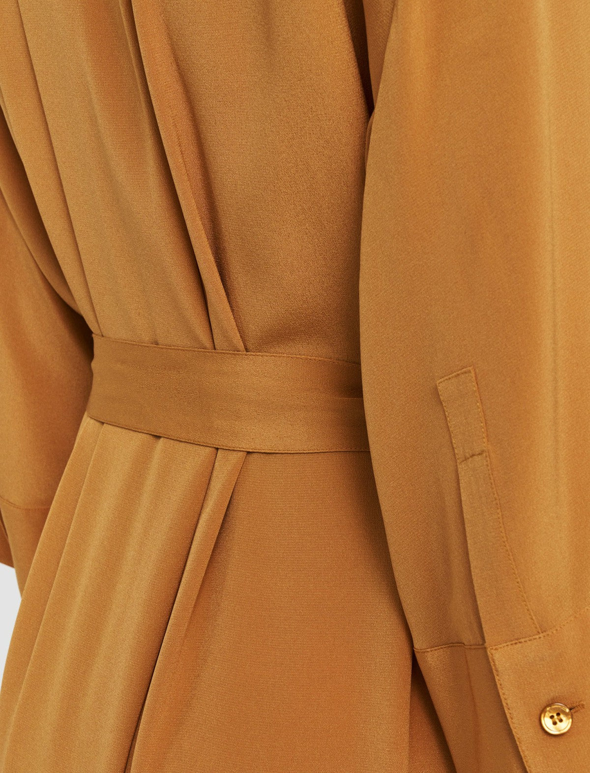 JOSEPH Fashion Women Darius Crepe de Soie Silk Dress Clay