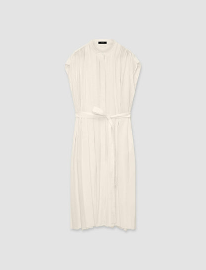 JOSEPH Fashion Women Davidge Airy Plissé Dress Papyrus