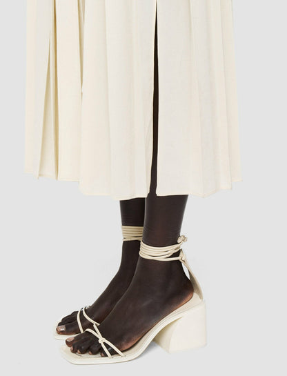 JOSEPH Fashion Women Davidge Airy Plissé Dress Papyrus