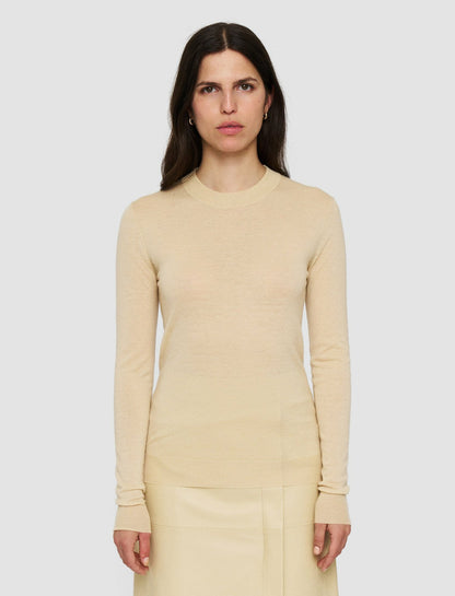 JOSEPH Fashion Women Cashair Round Neck Jumper Safari