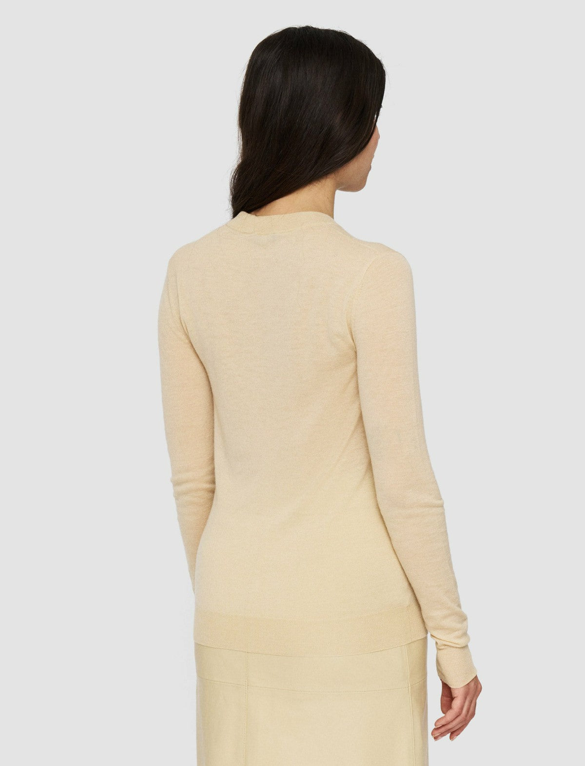 JOSEPH Fashion Women Cashair Round Neck Jumper Safari
