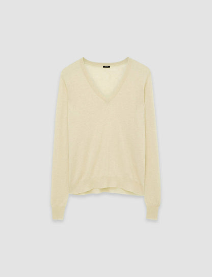 JOSEPH Fashion Women Cashair V Neck Jumper Safari