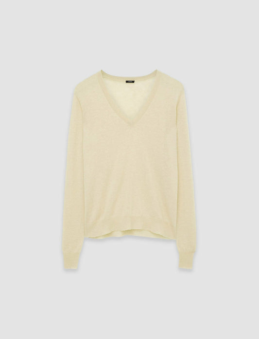 JOSEPH Fashion Women Cashair V Neck Jumper Safari