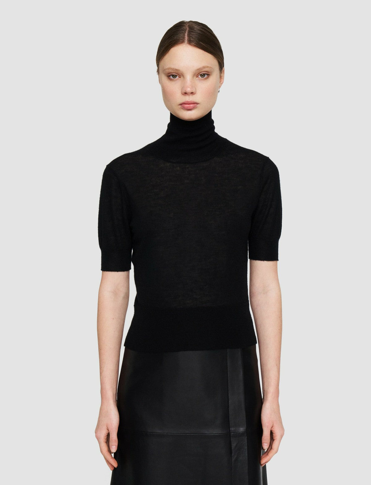 JOSEPH Fashion Women Cashair Top Black