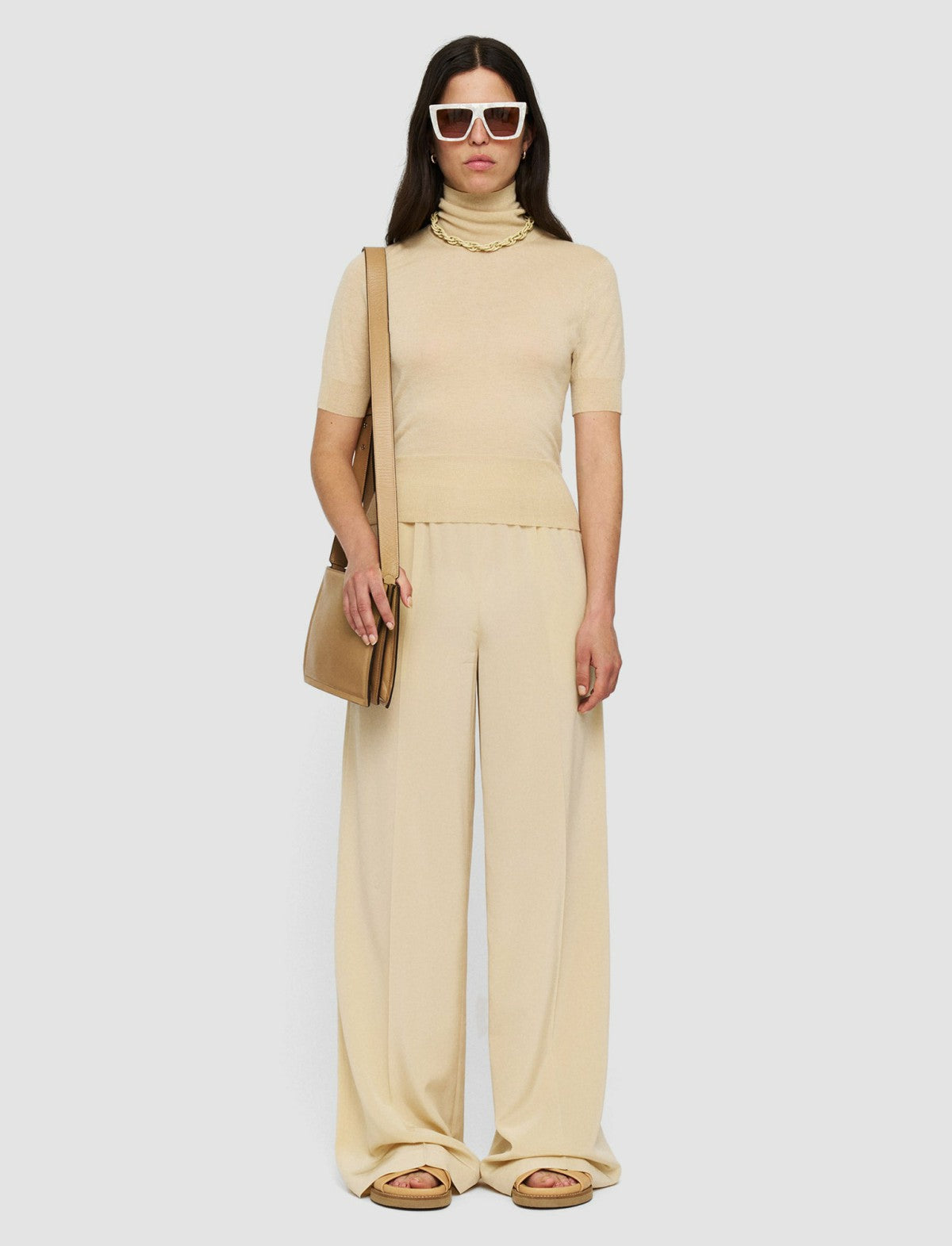 JOSEPH Fashion Women Cashair Top Safari