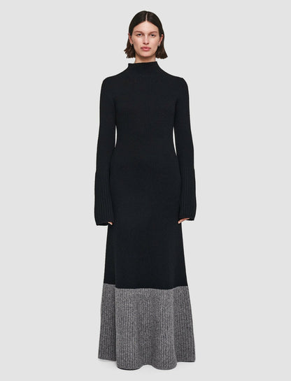JOSEPH Fashion Women Colour Block Dress Black/Grey