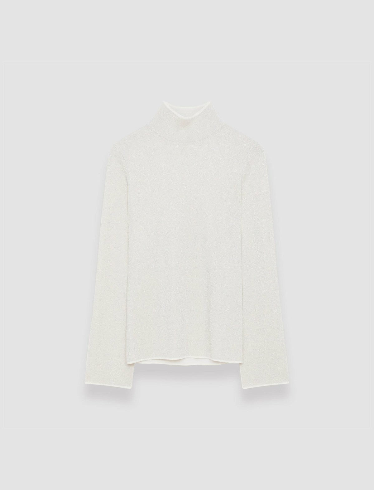 JOSEPH Fashion Women Double Face Lurex Merino Top Ivory