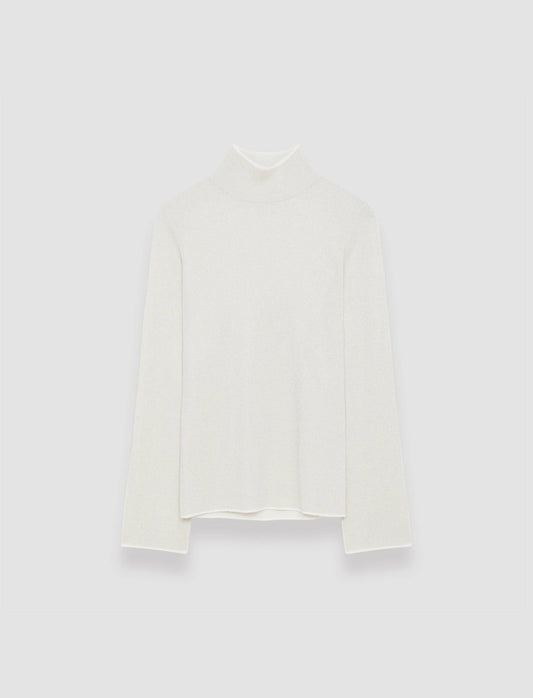 JOSEPH Fashion Women Double Face Lurex Merino Top Ivory