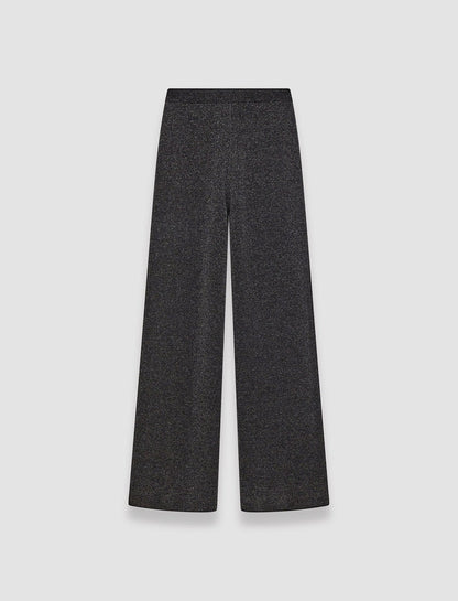 JOSEPH Fashion Women Double Face Lurex Merino Trousers Black