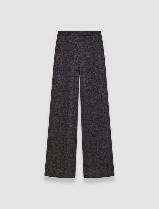 JOSEPH Fashion Women Double Face Lurex Merino Trousers Black