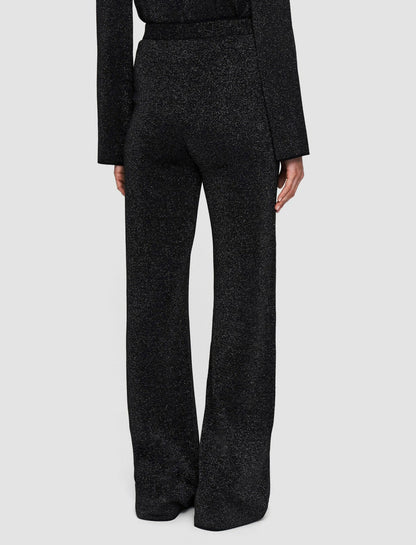 JOSEPH Fashion Women Double Face Lurex Merino Trousers Black