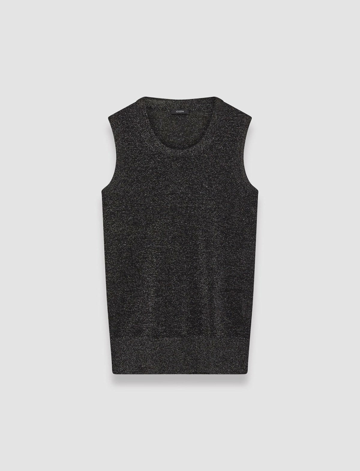 JOSEPH Fashion Women Lurex Knit Tank Top Black