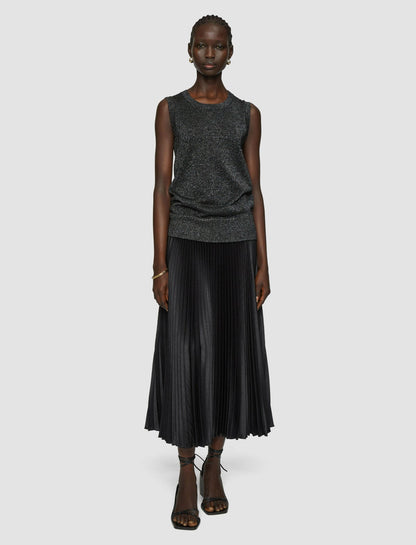 JOSEPH Fashion Women Lurex Knit Tank Top Black