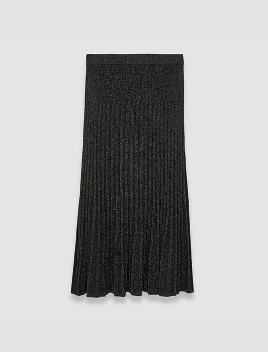 JOSEPH Fashion Women Lurex Knit Skirt Black