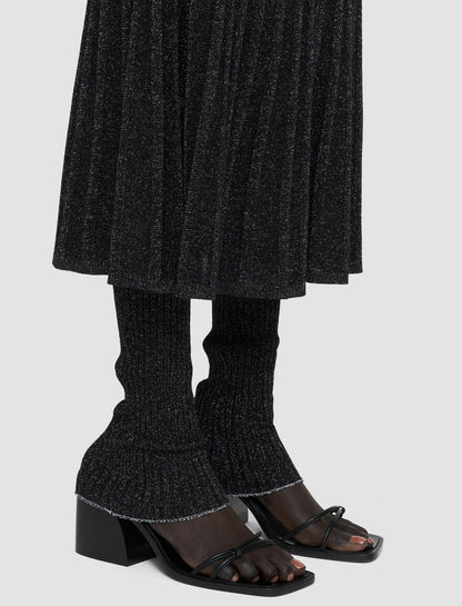 JOSEPH Fashion Women Lurex Knit Skirt Black