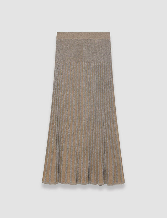 JOSEPH Fashion Women Lurex Knit Skirt Metallic Spark