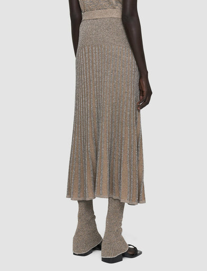 JOSEPH Fashion Women Lurex Knit Skirt Metallic Spark