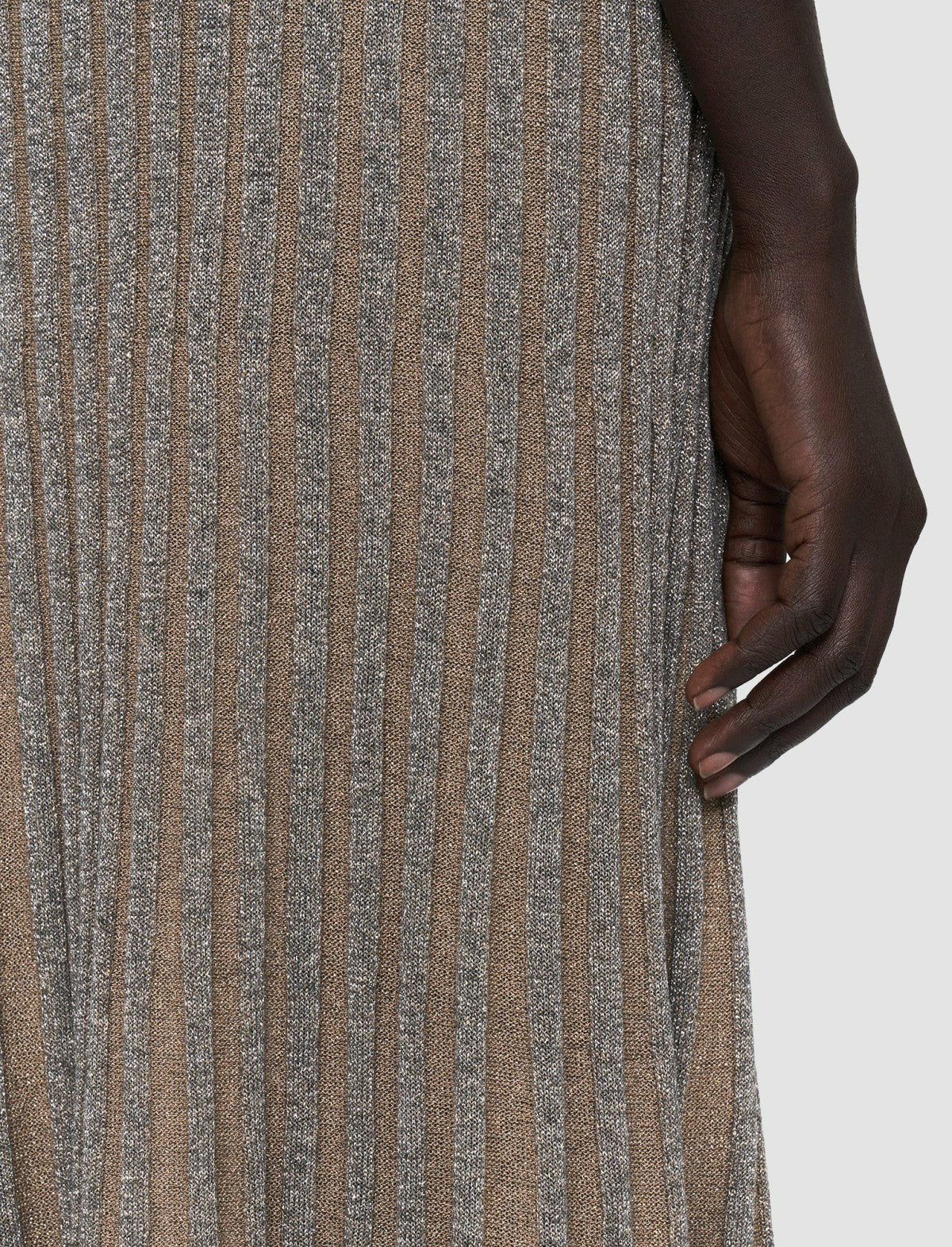 JOSEPH Fashion Women Lurex Knit Skirt Metallic Spark