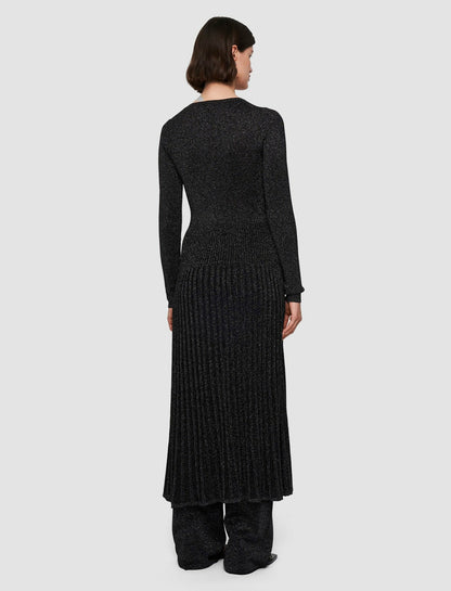 JOSEPH Fashion Women Lurex Knit Dress Black