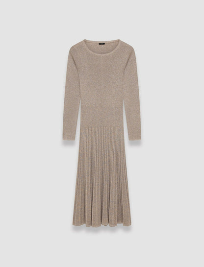 JOSEPH Fashion Women Lurex Knit Dress Metallic Spark