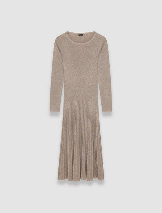 JOSEPH Fashion Women Lurex Knit Dress Metallic Spark