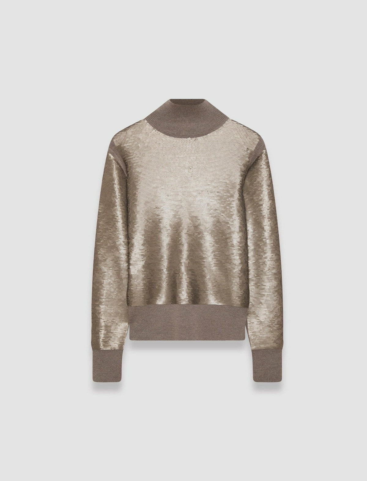 JOSEPH Fashion Women Sequins Knit High Neck Jumper Spark