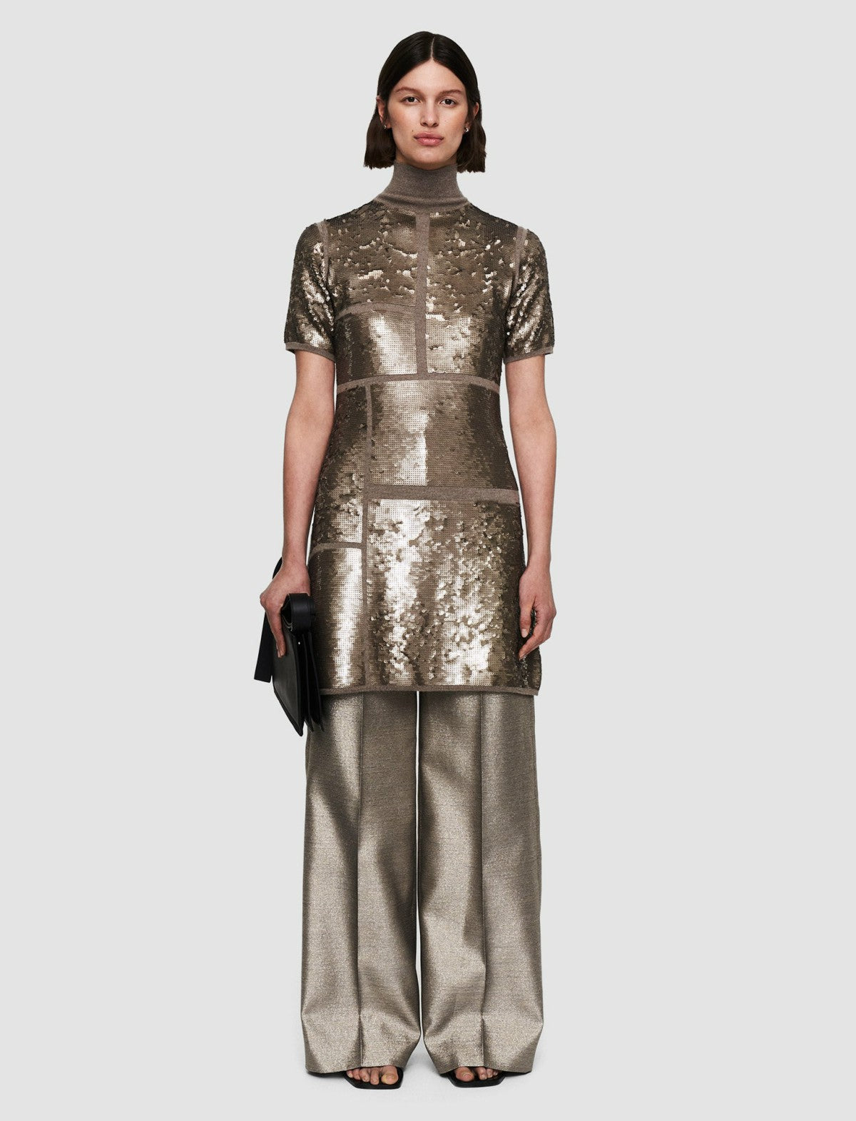 JOSEPH Fashion Women Sequins Knit Dress Spark