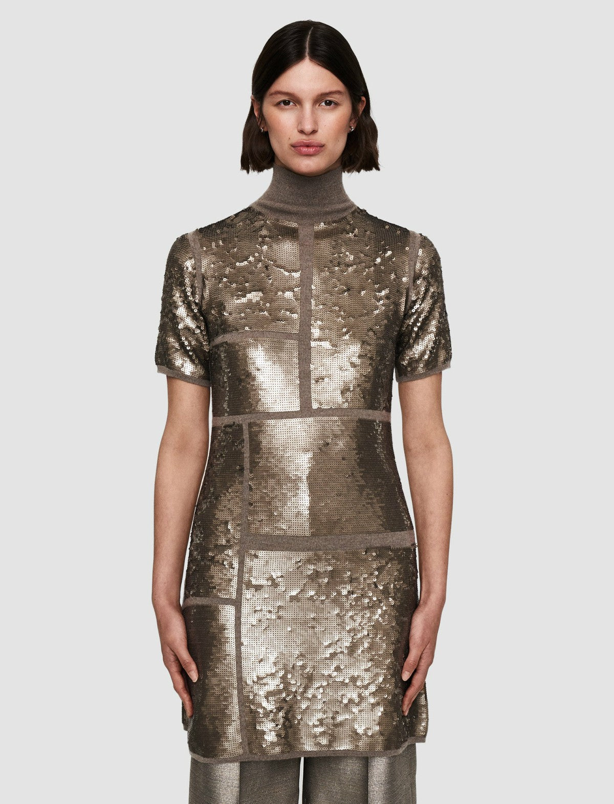JOSEPH Fashion Women Sequins Knit Dress Spark