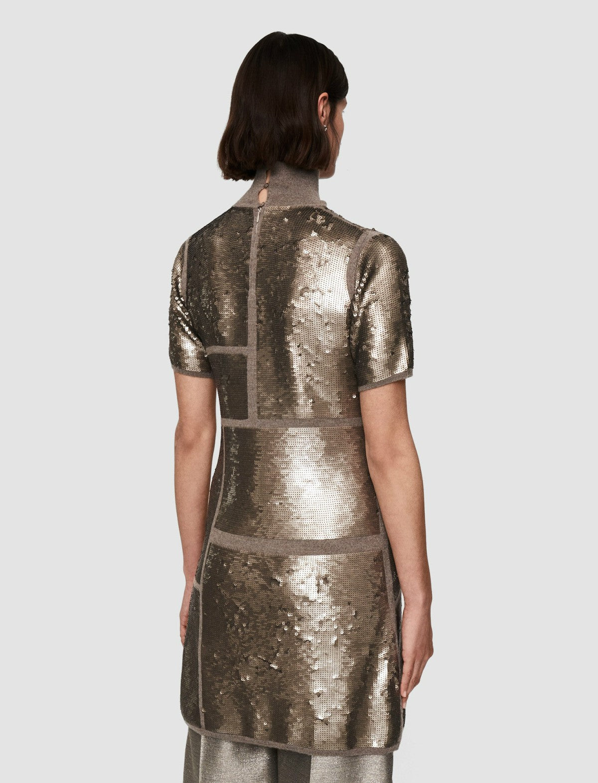 JOSEPH Fashion Women Sequins Knit Dress Spark