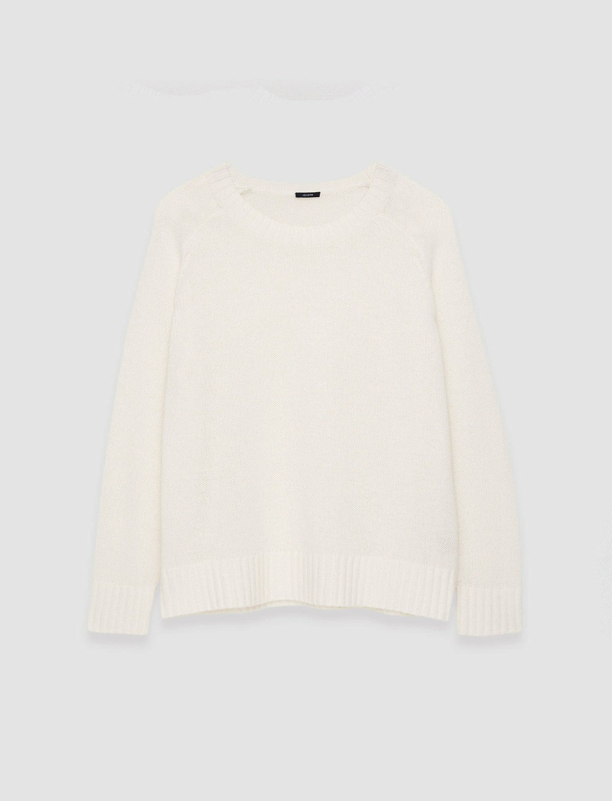 JOSEPH Fashion Women Open Cashmere Round Neck Jumper Ivory