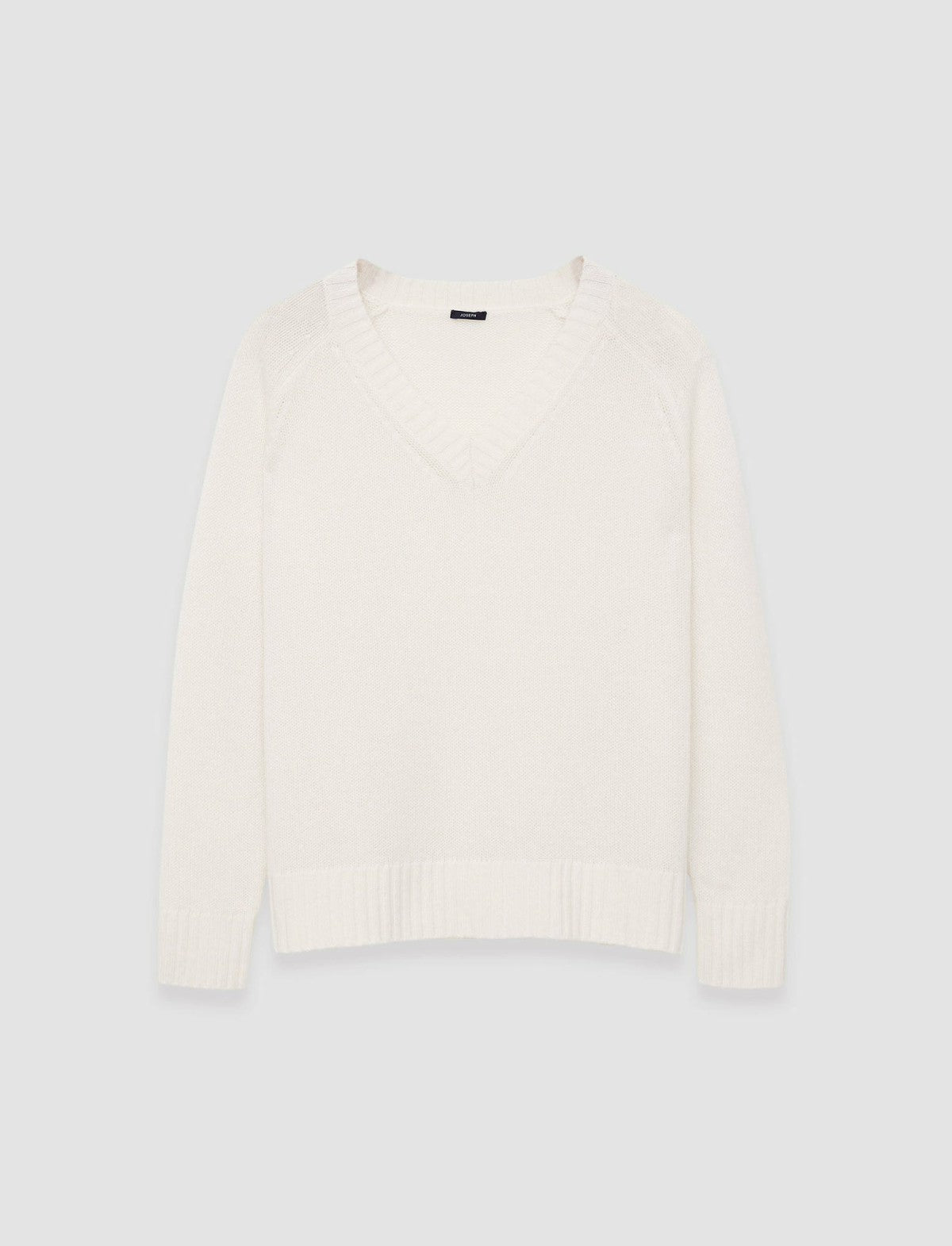 JOSEPH Fashion Women Open Cashmere V Neck Jumper Ivory