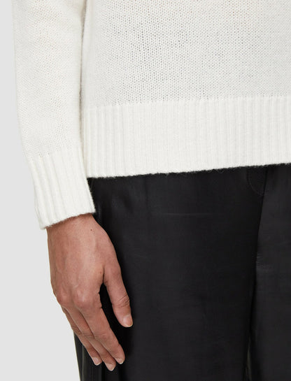 JOSEPH Fashion Women Open Cashmere V Neck Jumper Ivory