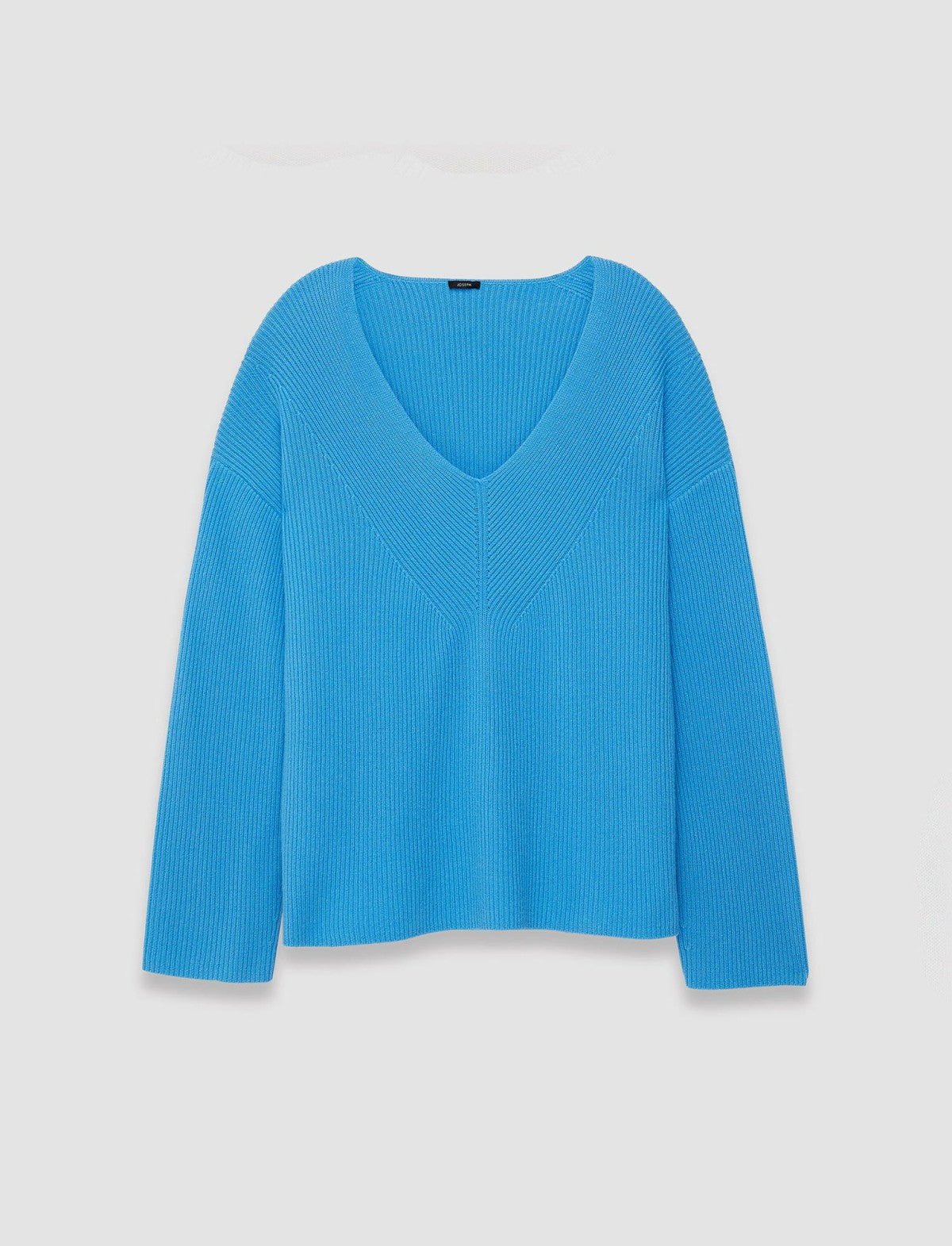JOSEPH Fashion Women Pure Cashmere V Neck Jumper Dark Arctic