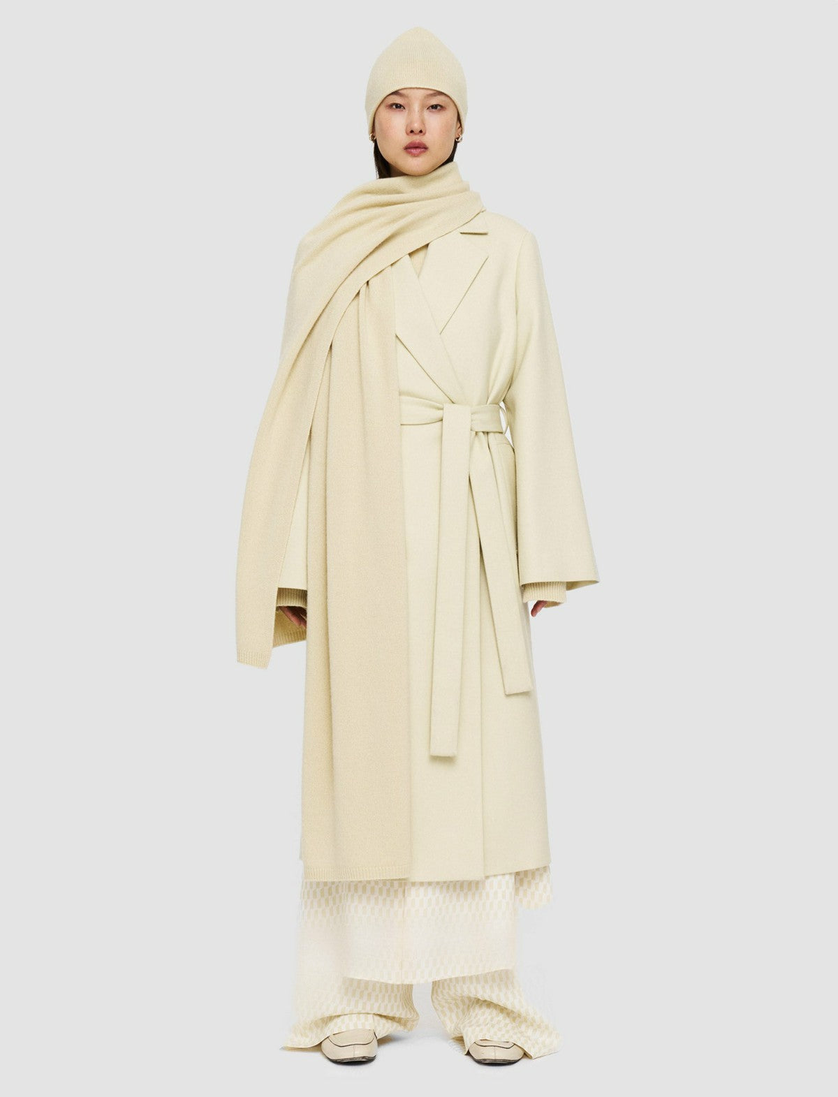 JOSEPH Fashion Women Pure Cashmere Scarf Pale Olive