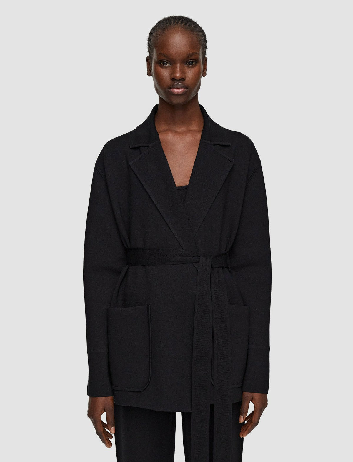 JOSEPH Fashion Women Silk Stretch Jacket Black