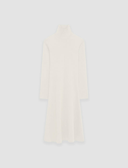 JOSEPH Fashion Women Silk Stretch Dress Ivory