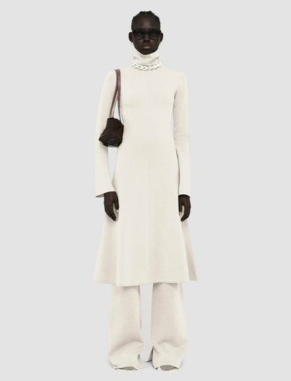 JOSEPH Fashion Women Silk Stretch Dress Ivory