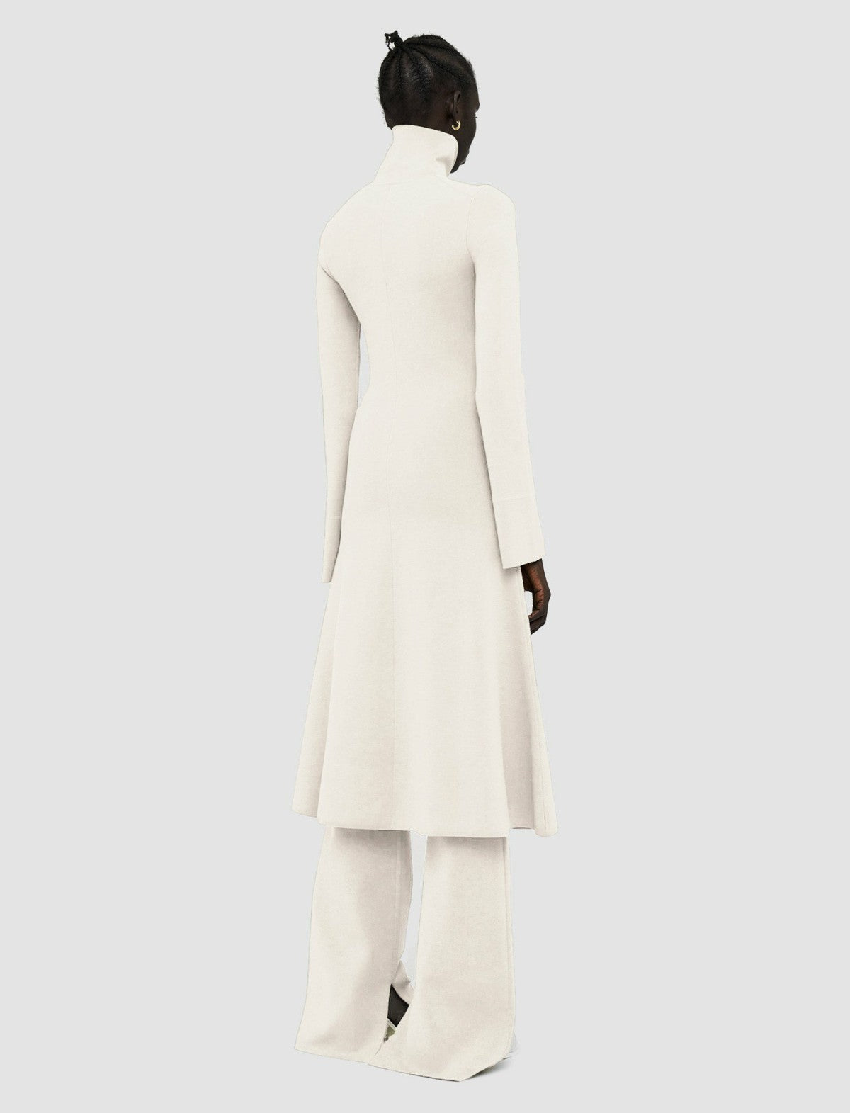 JOSEPH Fashion Women Silk Stretch Dress Ivory