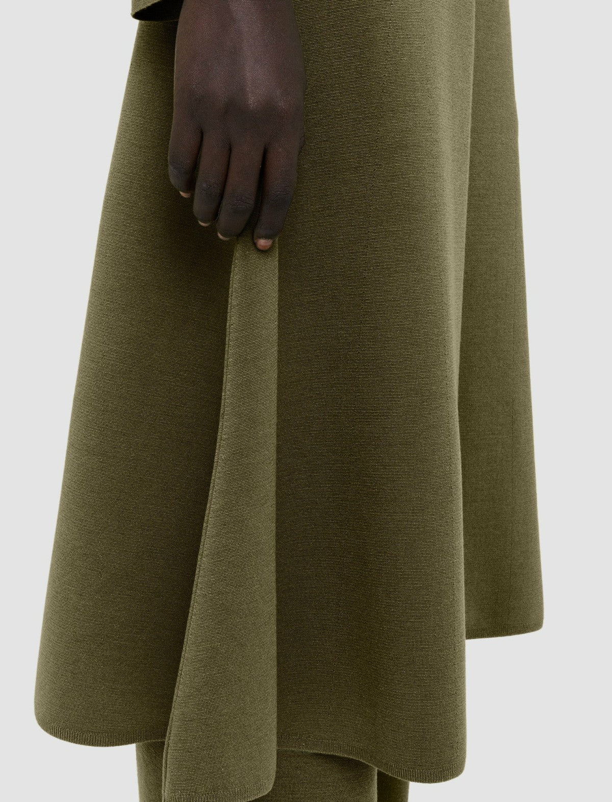 JOSEPH Fashion Women Silk Stretch Dress Dark Olive